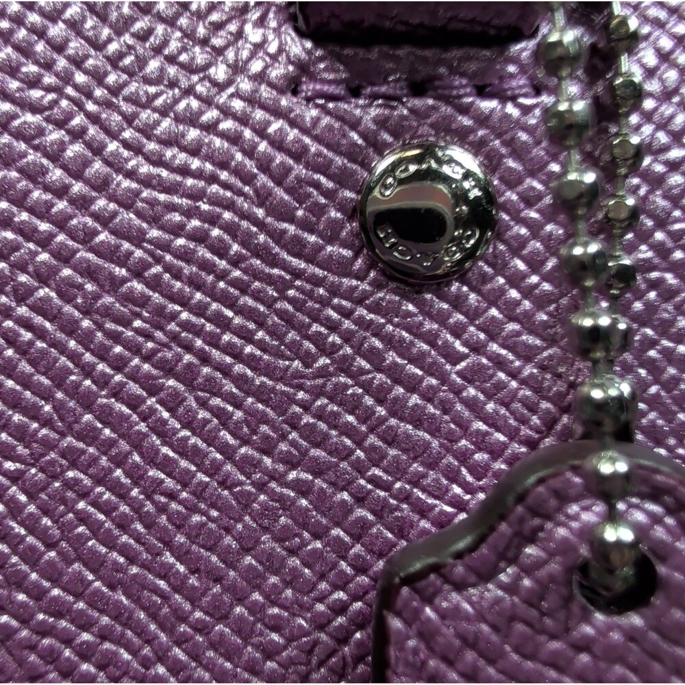 Coach Mini Sierra Crossgrain Lilac Satchel & Wristlet - MISSING STRAP - F22315 - Picture 9 of 16